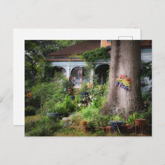 Carte postale JARDIN RUSTIQUE (Devant / Derrière)