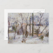 Carte Postale Jardin sous neige, 1879 (Devant / Derrière)