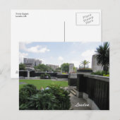 Carte postale Jardin Sunken Memorial de la Seconde (Devant / Derrière)