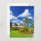 Carte Postale Jardin tropical (Devant / Derrière)