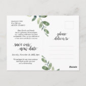 Carte Postale Jardin verdoyant, Faire-part, Reporté (Dos)