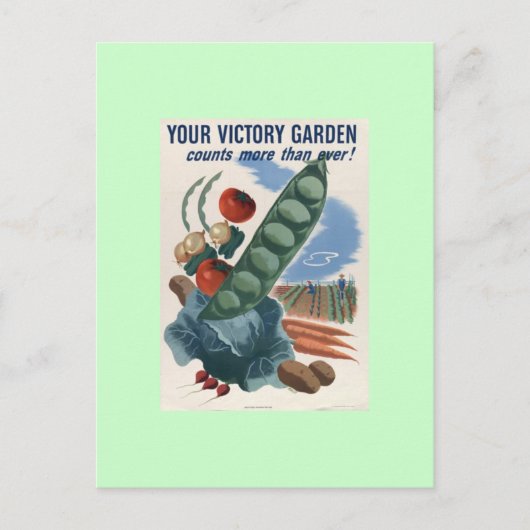 Carte Postale Jardin Victory (Devant)