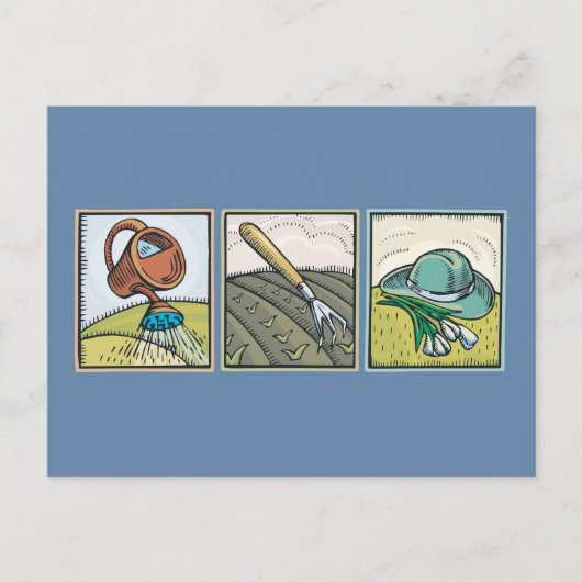 Carte Postale Jardinage (Devant)