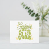 Carte Postale Jardinage - Apprendre À Mesure Que Vous Augmentez (Debout devant)