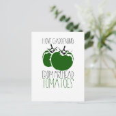 Carte Postale Jardinage des tomates (Debout devant)