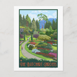 Carte Postale Jardins à dossiers - Brentwood Bay