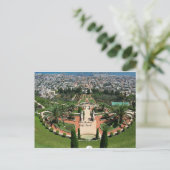Carte Postale Jardins Bahai à Haïfa, Israël (Debout devant)