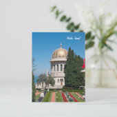 Carte Postale Jardins Bahá'í de Haïfa, Israël (Debout devant)