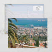 Carte Postale Jardins Bahá'í de Haïfa, Israël (Devant / Derrière)