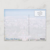 Carte Postale Jardins Bahá'í de Haïfa, Israël (Dos)