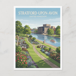 Carte Postale Jardins Bancroft et le Royal Shakespeare Theatre