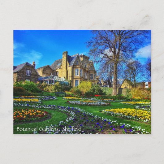 Carte Postale Jardins botaniques, Sheffield (Devant)