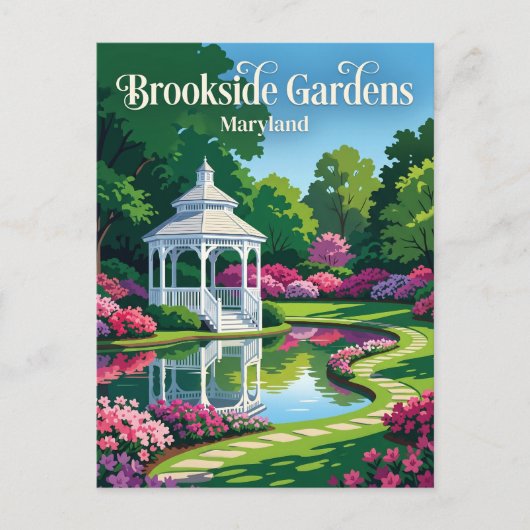 Carte Postale Jardins Brookside États-Unis (Devant)