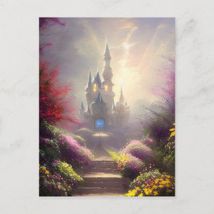 Carte Postale Jardins de château fantastique