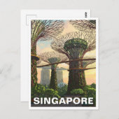 Carte Postale Jardins de la baie de Singapour (Devant / Derrière)