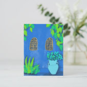 Carte Postale Jardins de Majorelle Blue La Jardin (Debout devant)