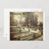 Carte Postale Jardins de Rhode Island (Devant / Derrière)