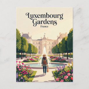 Carte Postale Jardins du Luxembourg France