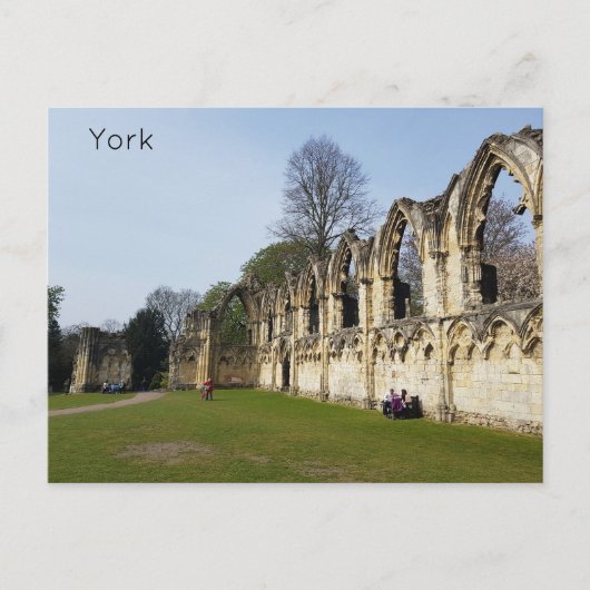 Carte Postale Jardins du Musée d'York (Devant)