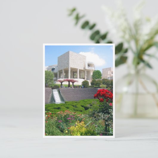 Carte Postale jardins du musée getty (Debout devant)