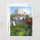 Carte Postale jardins du musée getty (Devant / Derrière)