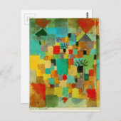 Carte Postale Jardins du Sud (tunisien) par Paul Klee (Devant / Derrière)