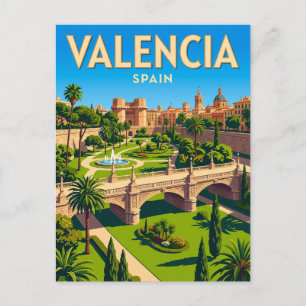 Carte Postale Jardins du Turia Espagne