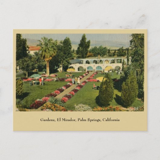 Carte Postale Jardins El Mirador Palm Springs CA (Devant)