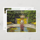 CARTE POSTALE, "JARDINS EN BOIS DE KINGWOOD/ MER D (Devant / Derrière)