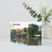 Carte Postale Jardins publics de Boston, Massachusetts (Debout devant)