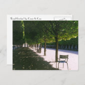 Carte Postale Jardins royaux (Devant / Derrière)