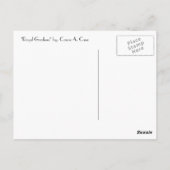 Carte Postale Jardins royaux (Dos)