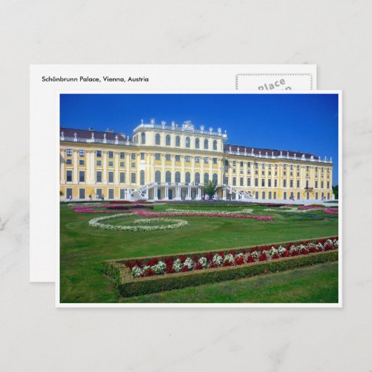 Carte Postale jardins schönbrunn (Devant / Derrière)