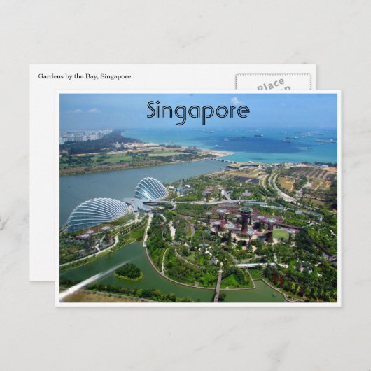 Carte Postale jardins singapour (Devant / Derrière)