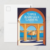 Carte Postale Jardins Upper Barrakka Malte (Devant / Derrière)