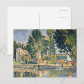 Carte Postale Jas de Bouffan L'étang - Paul Cezanne - c1876 (Devant / Derrière)
