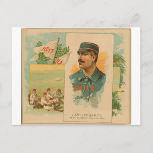 Carte Postale Jas. H. Fogarty, Philadelphie Quakers