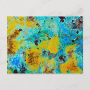 Carte Postale Jasper Chrysocolla Bleu