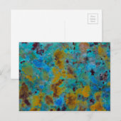 Carte Postale Jasper Chrysocolla Bleu Tacheté (Devant / Derrière)