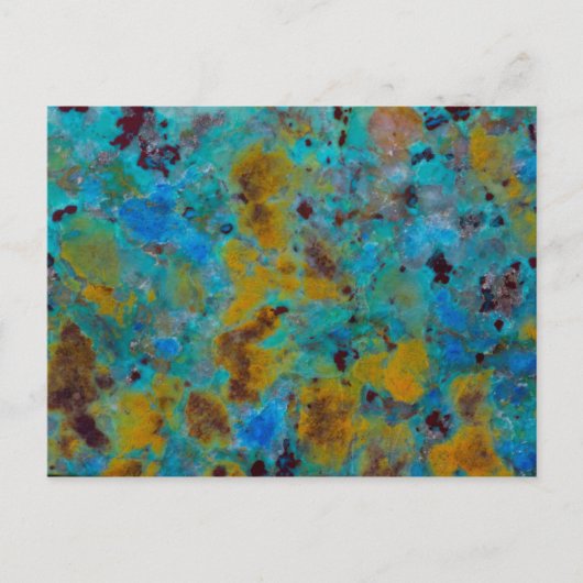 Carte Postale Jasper Chrysocolla Bleu Tacheté (Devant)