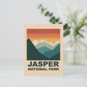 Carte Postale Jasper National Park Minimalist Outdoor Design (Debout devant)