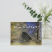 Carte Postale J'attends - (Debout devant)