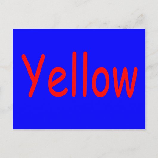 Carte Postale Jaune (Devant)