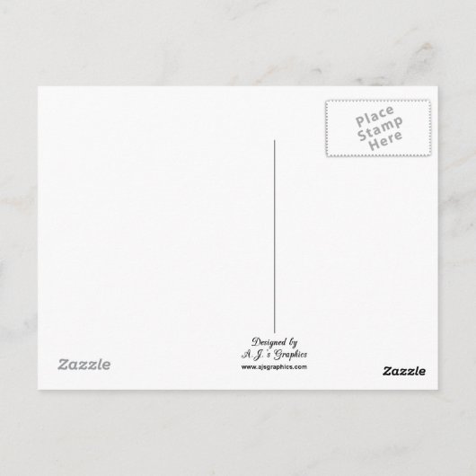 Carte postale Jaune (Dos)