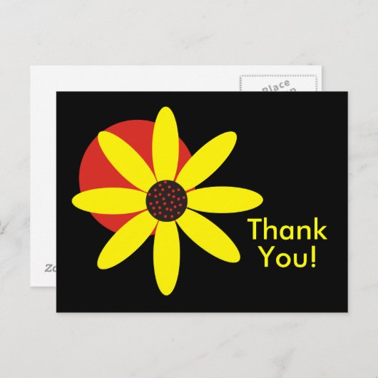 Carte postale Jaune (Devant / Derrière)