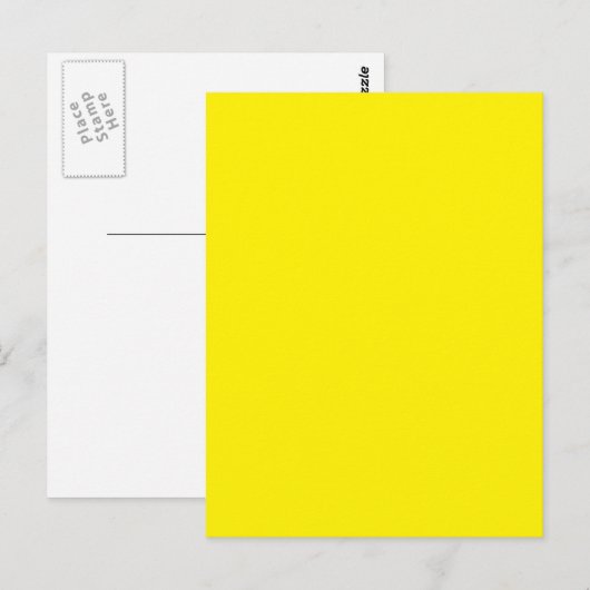 Carte Postale jaune (Devant / Derrière)