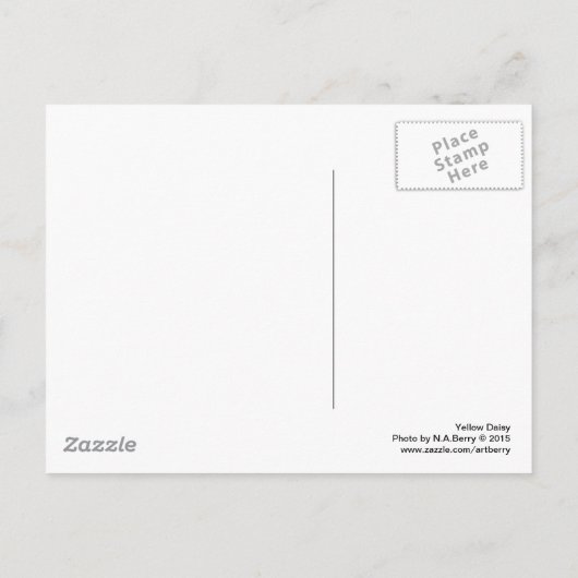 Carte Postale Jaune (Dos)