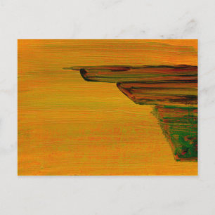 Carte postale jaune Abstraite