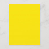 Carte Postale Jaune Canari Uni (Devant)