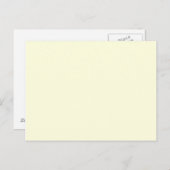 Carte Postale Jaune clair (Devant / Derrière)